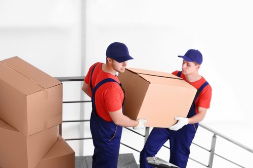 Customer raising a service complaint in a moving service context