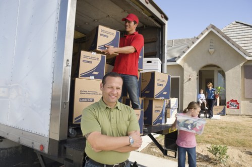 Local packing team preparing supplies for a move in Surrey Quays