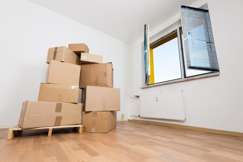 House movers assisting a residential move in Surrey Quays
