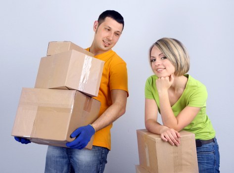 Team loading household furniture for a home move
