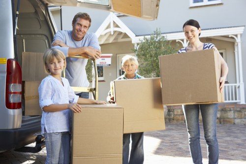 Commercial moving team planning an office relocation in Surrey Quays