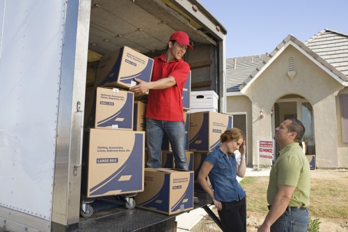 Checklist and packed items prepared for a local home relocation