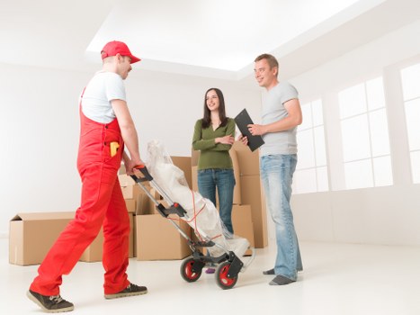 Preparing furniture for collection in Surrey Quays