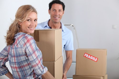 House moving essentials ready for collection in Surrey Quays