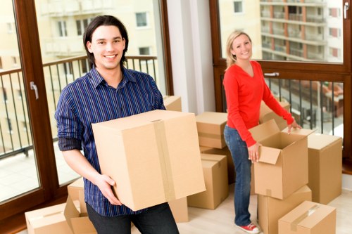 Local removals van used for business moves near Surrey Quays